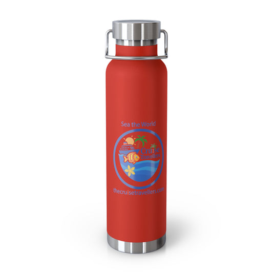 Copy of Cruise-Ready Copper Insulated Bottle, Travel Mug, Gift for Travelers, Adventure Hydration, Unique Cruise Souvenir